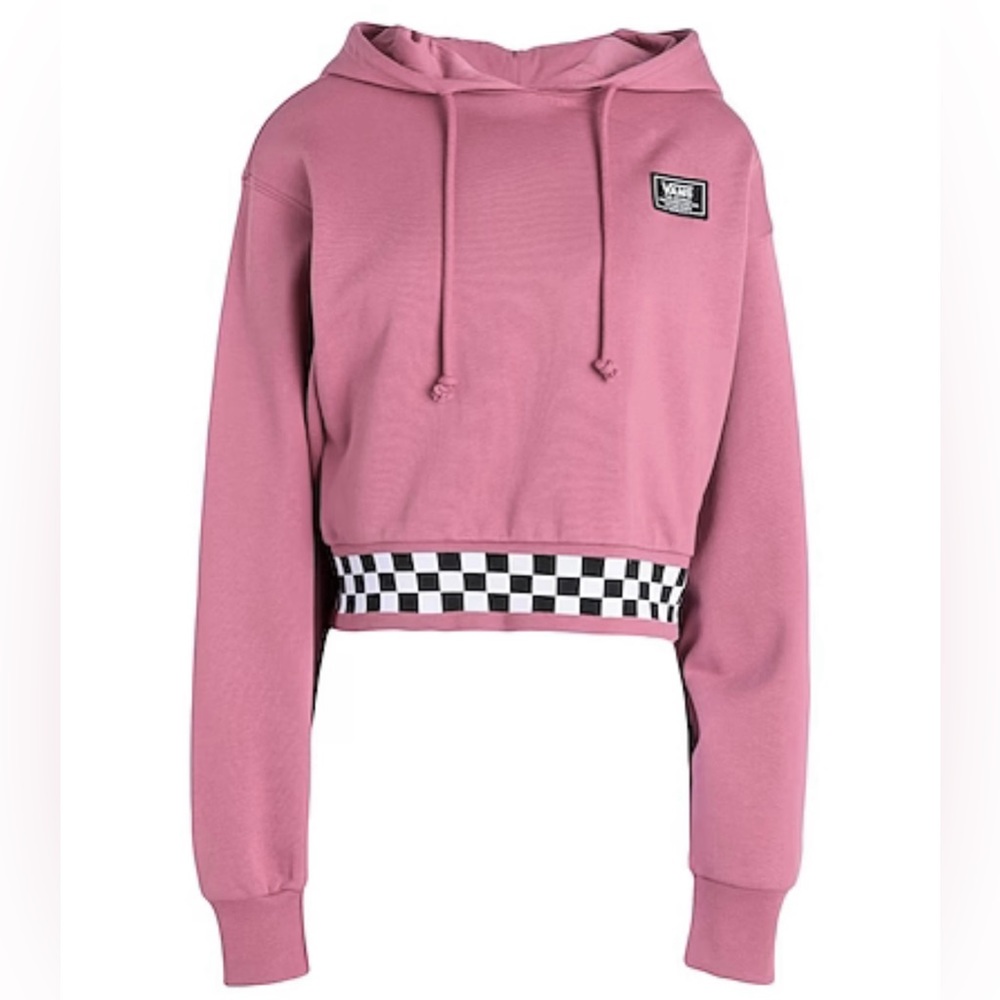 Vans Boom Boom Check cropped hoodie
